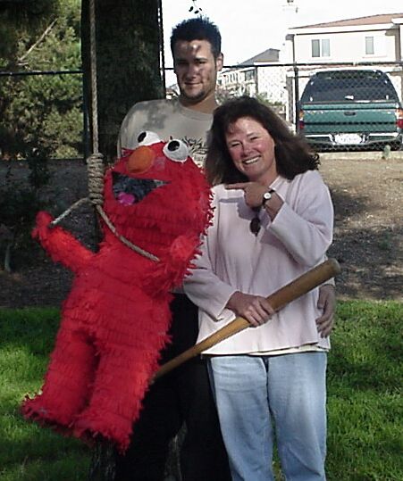 Elmo vs Louisville Slugger